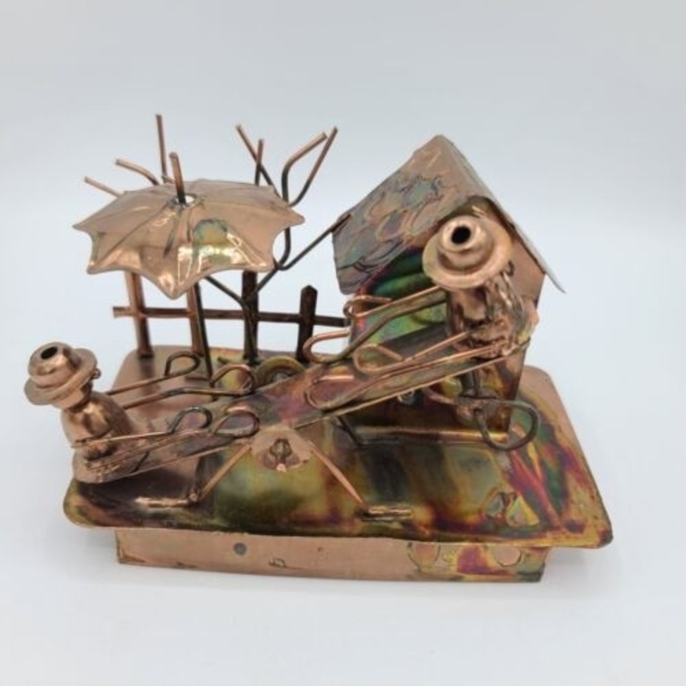 Berkeley Designs Metal Seesaw Music Box Plays "Its A Small World" Vintage